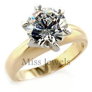 EXQUISTE**Magnificent 3.50 ct sparkling solitaire engagement ring with FREE wedding band